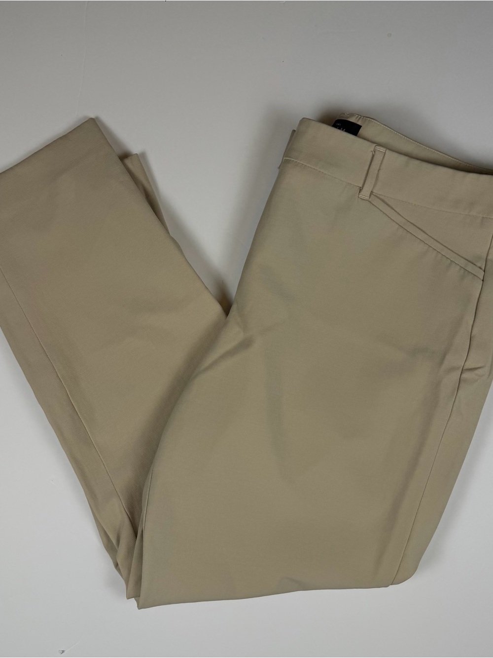 White House Black Market The Slim Ankle Pants Size 14 Khaki Tan Stretch